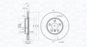 360406180801 Brzdový kotouč MAGNETI MARELLI