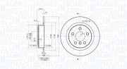 360406182101 Brzdový kotouč MAGNETI MARELLI