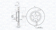 360406185201 Brzdový kotouč MAGNETI MARELLI