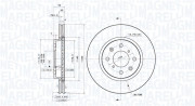 360406185701 Brzdový kotouč MAGNETI MARELLI