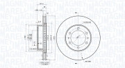 360406188801 Brzdový kotouč MAGNETI MARELLI