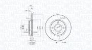 360406210901 Brzdový kotouč MAGNETI MARELLI