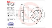 360406032102 Brzdový kotouč MAGNETI MARELLI