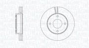 361302040616 Brzdový kotouč MAGNETI MARELLI