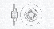 361302040822 Brzdový kotouč MAGNETI MARELLI