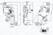 064371000010 Motor stěračů MAGNETI MARELLI