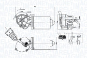 064372000010 Motor stěračů MAGNETI MARELLI