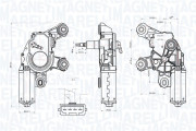 064074800010 Motor stěračů MAGNETI MARELLI