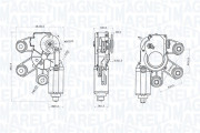 064074900010 Motor stěračů MAGNETI MARELLI