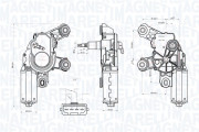 064075000010 Motor stěračů MAGNETI MARELLI