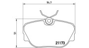 363700406010 Sada brzdových destiček, kotoučová brzda MAGNETI MARELLI