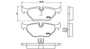 363700406011 Sada brzdových destiček, kotoučová brzda MAGNETI MARELLI