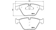 363700506054 Sada brzdových destiček, kotoučová brzda MAGNETI MARELLI