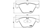 363700406055 Sada brzdových destiček, kotoučová brzda MAGNETI MARELLI