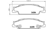 363700409007 Sada brzdových destiček, kotoučová brzda MAGNETI MARELLI