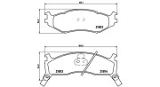 363700411006 Sada brzdových destiček, kotoučová brzda MAGNETI MARELLI