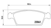 363700415001 Sada brzdových destiček, kotoučová brzda MAGNETI MARELLI