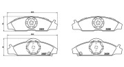 363700415008 Sada brzdových destiček, kotoučová brzda MAGNETI MARELLI