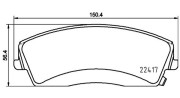 363700418034 Sada brzdových destiček, kotoučová brzda MAGNETI MARELLI