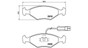 363700423056 Sada brzdových destiček, kotoučová brzda MAGNETI MARELLI