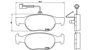 363700423113 Sada brzdových destiček, kotoučová brzda MAGNETI MARELLI