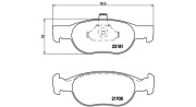 363700423125 Sada brzdových destiček, kotoučová brzda MAGNETI MARELLI