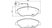 363700423145 Sada brzdových destiček, kotoučová brzda MAGNETI MARELLI