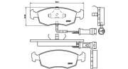 363700424007 Sada brzdových destiček, kotoučová brzda MAGNETI MARELLI