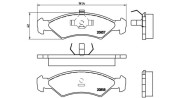 363700424016 Sada brzdových destiček, kotoučová brzda MAGNETI MARELLI