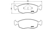 363700424019 Sada brzdových destiček, kotoučová brzda MAGNETI MARELLI