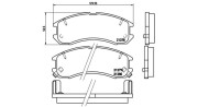 363700424024 Sada brzdových destiček, kotoučová brzda MAGNETI MARELLI