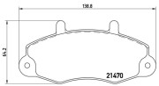 363700424032 Sada brzdových destiček, kotoučová brzda MAGNETI MARELLI