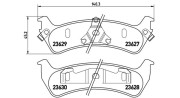 363700424042 Sada brzdových destiček, kotoučová brzda MAGNETI MARELLI