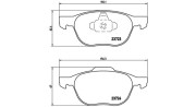 363700524061 Sada brzdových destiček, kotoučová brzda MAGNETI MARELLI