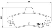 363700424070 Sada brzdových destiček, kotoučová brzda MAGNETI MARELLI