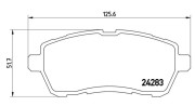 363700524072 Sada brzdových destiček, kotoučová brzda MAGNETI MARELLI