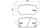 363700428078 Sada brzdových destiček, kotoučová brzda MAGNETI MARELLI