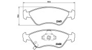 363700430007 Sada brzdových destiček, kotoučová brzda MAGNETI MARELLI