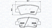 363700430067 Sada brzdových destiček, kotoučová brzda MAGNETI MARELLI