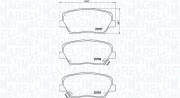 363700430070 Sada brzdových destiček, kotoučová brzda MAGNETI MARELLI