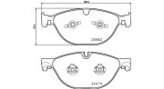 363700436029 MAGNETI MARELLI sada brzdových platničiek kotúčovej brzdy 363700436029 MAGNETI MARELLI