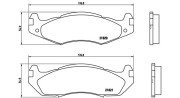 363700437001 Sada brzdových destiček, kotoučová brzda MAGNETI MARELLI