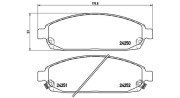 363700437010 Sada brzdových destiček, kotoučová brzda MAGNETI MARELLI