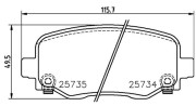 363700437020 Sada brzdových destiček, kotoučová brzda MAGNETI MARELLI