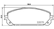 363700437021 Sada brzdových destiček, kotoučová brzda MAGNETI MARELLI