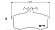 363700541003 Sada brzdových destiček, kotoučová brzda MAGNETI MARELLI