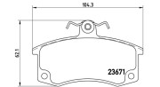 363700441004 Sada brzdových destiček, kotoučová brzda MAGNETI MARELLI