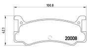 363700449005 Sada brzdových destiček, kotoučová brzda MAGNETI MARELLI