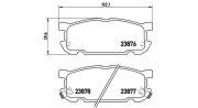 363700449030 Sada brzdových destiček, kotoučová brzda MAGNETI MARELLI