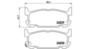 363700449031 Sada brzdových destiček, kotoučová brzda MAGNETI MARELLI